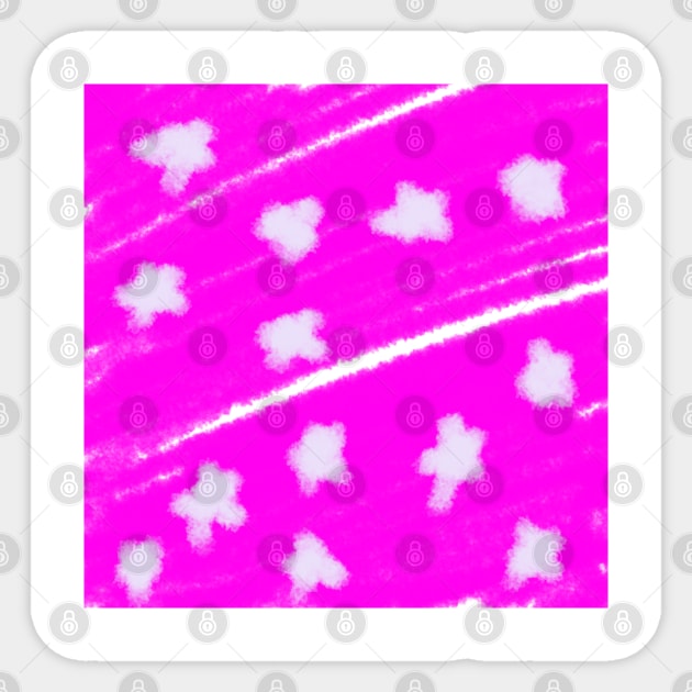 pink white star watercolor abstract art Sticker by Artistic_st